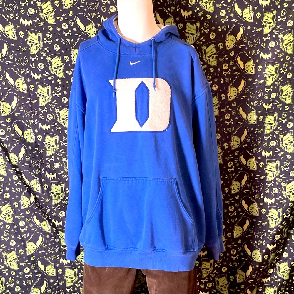 Vintage Y2K Nike center swoosh Duke hoodie
